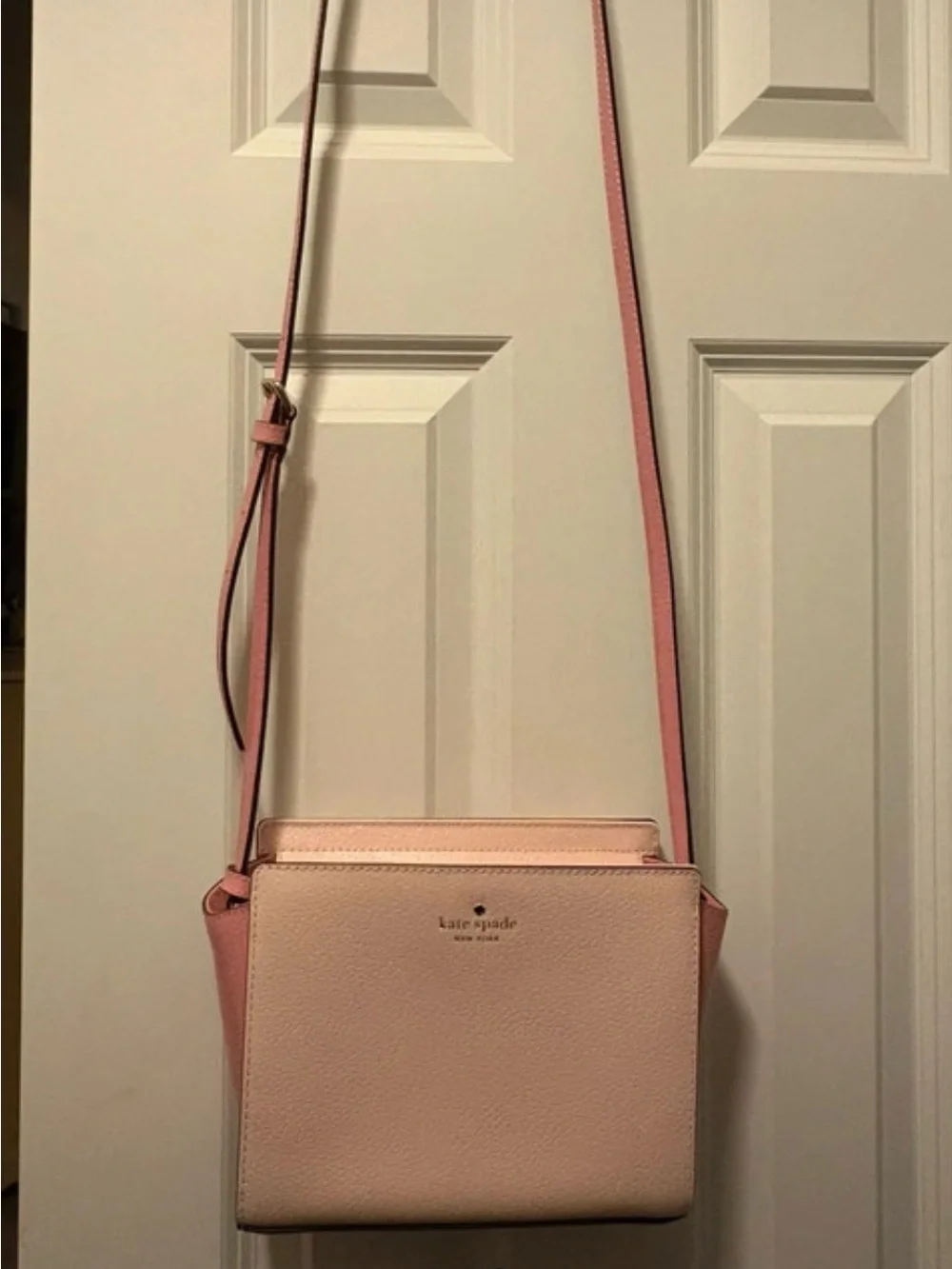 kate spade Blush Pink Pebbled Leather Crossbody Bag